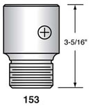 Leaf spring stock tools - punch stem 153