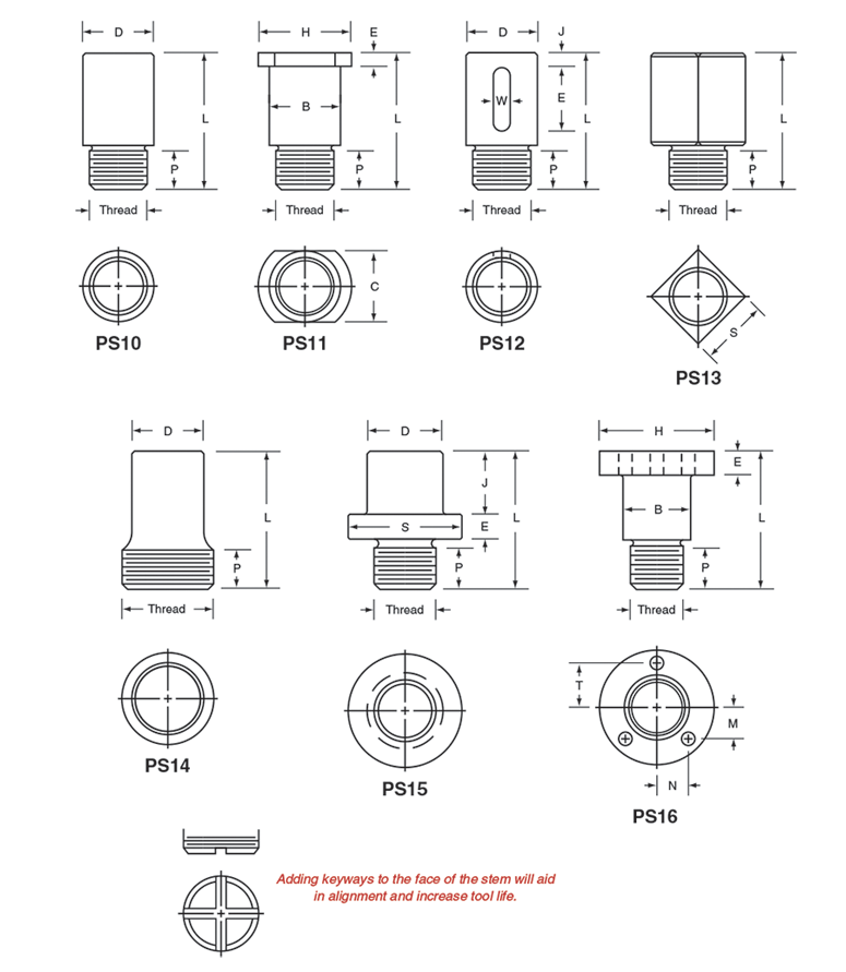 Punch Stems