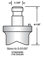  36TC and 44TC Tooling Punch 3TC