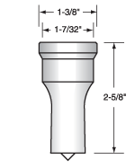 Standard Ironworker Tooling Punch 123