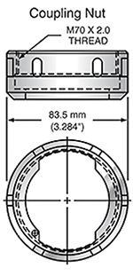  Sunrise Tooling Coupling Nut SNAQNUT