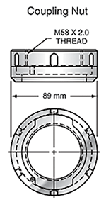  Sunrise Tooling Coupling Nut SNBQNUT