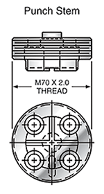  Sunrise Tooling Punch Stem STAQSTM