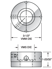  Voortman Tooling Die Reducer VMM to VMS