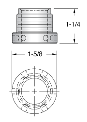 Alfra 7/8 x 1 (21.8 x 25.8 mm) Punch & Die Set - Panel Punching